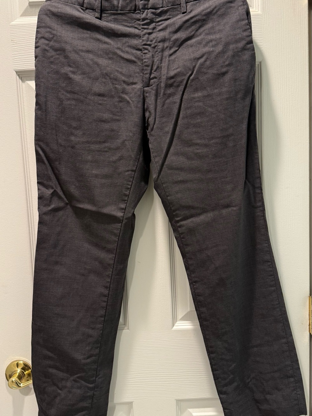 Louis Raphael Men's Charcoal Gray Chinos